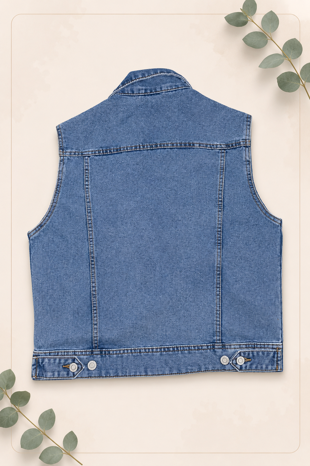 Denim Vest - Light Blue