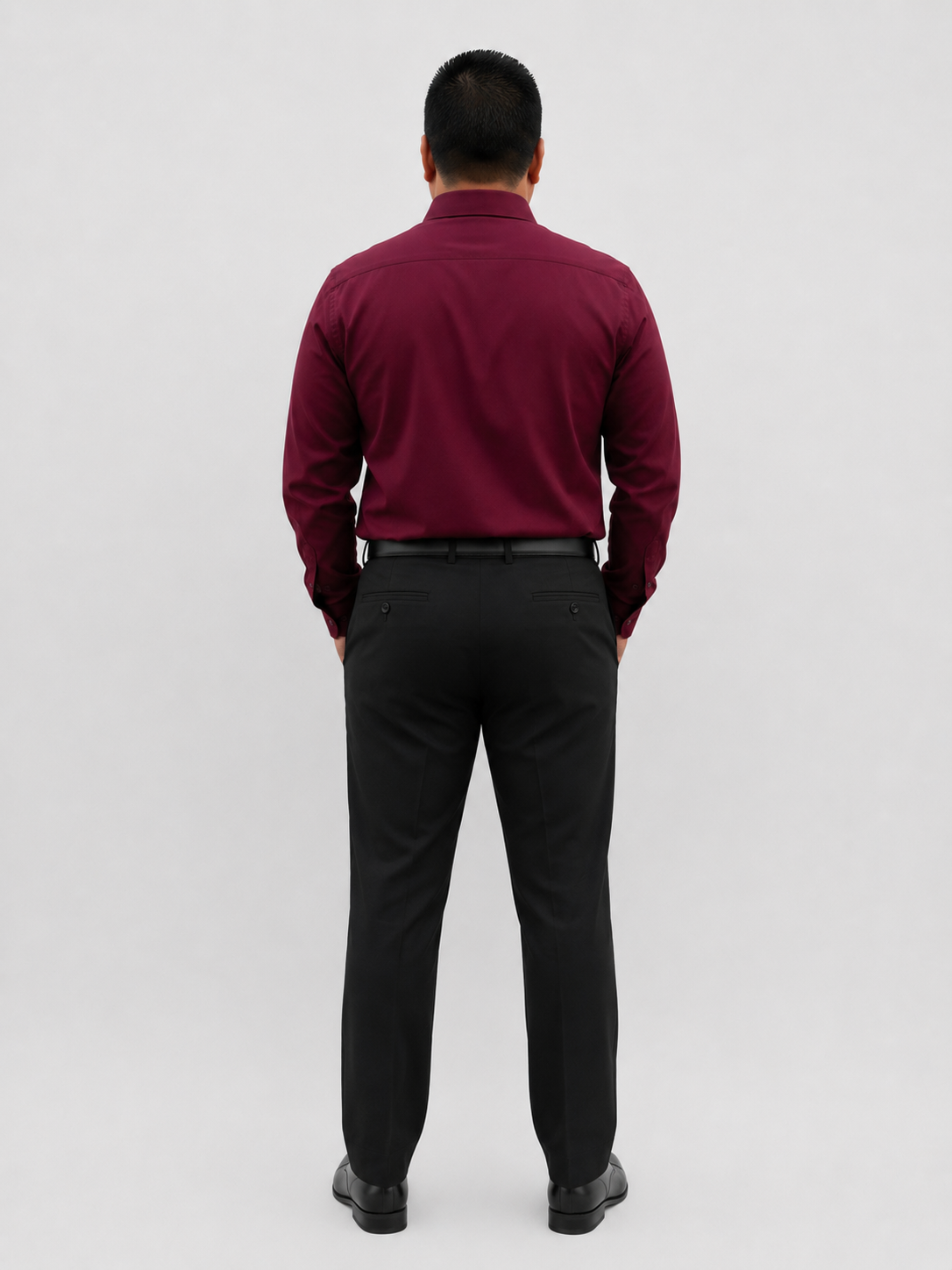 Burgundy Classic Dress Shirt