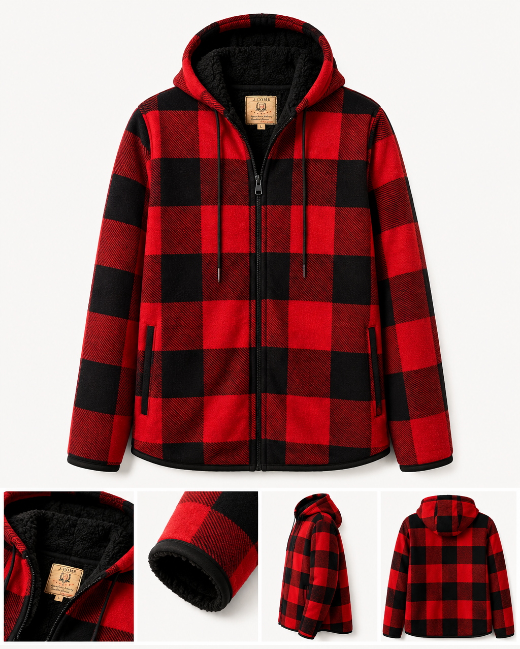 Red Buffalo Sherpa Hoodie (for him)